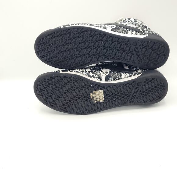 Reebok Freestyle White Black Red 2-J08931 women's size 8 - Picture 5 of 9